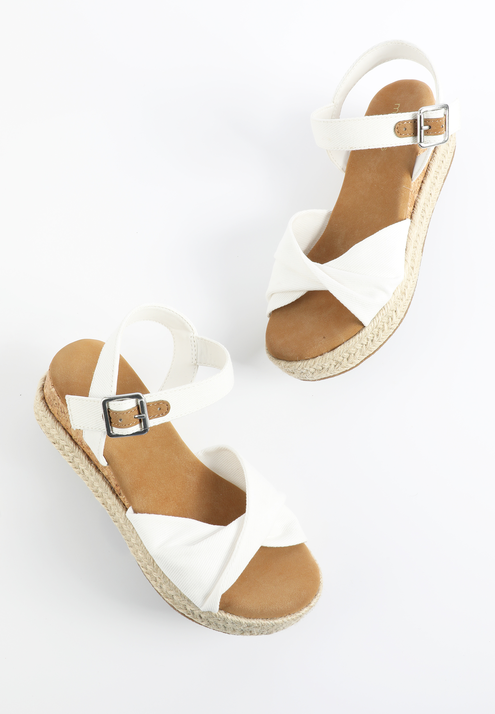 SuperCush Canvas Twist Band Wedge Sandal