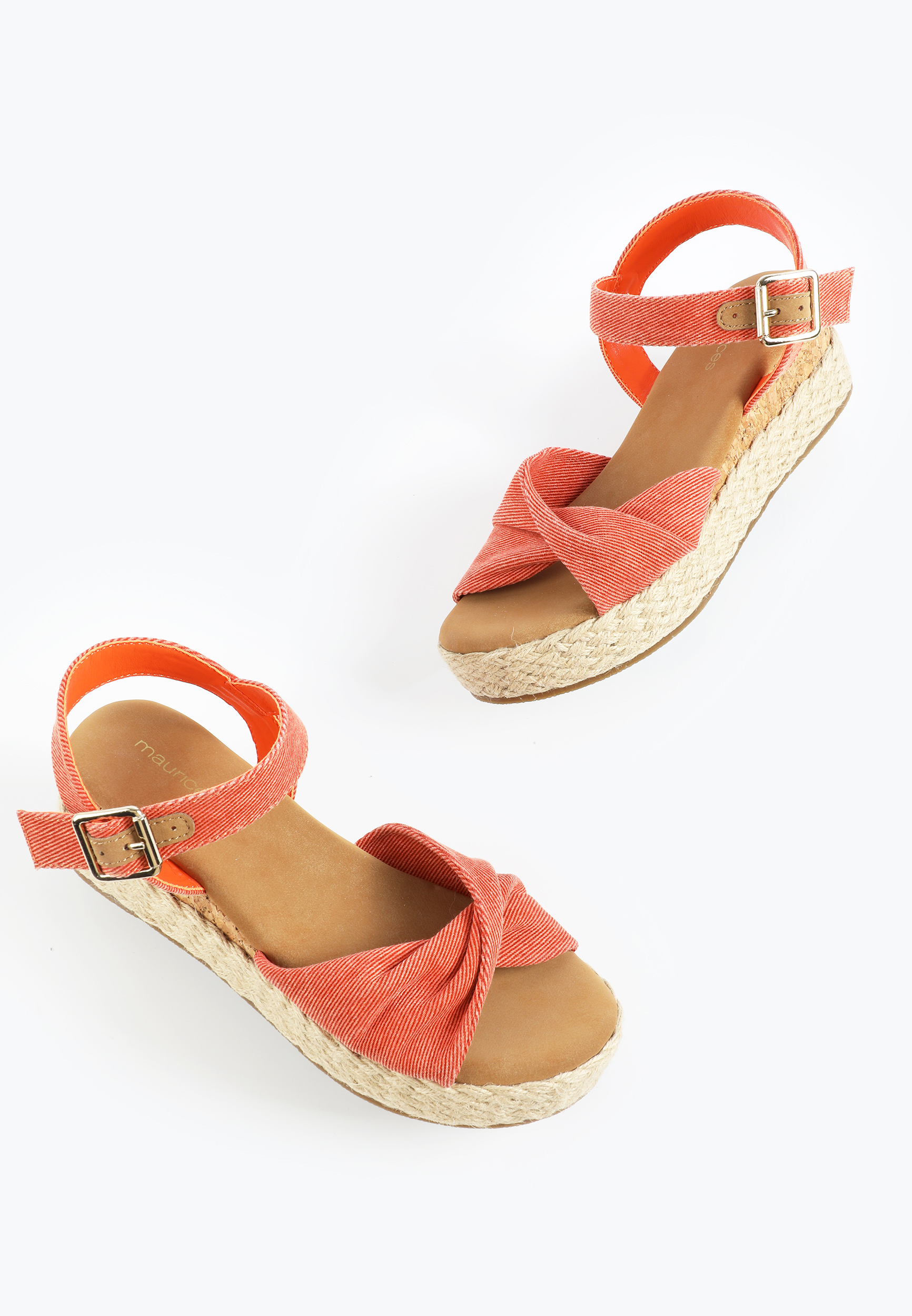 SuperCush Canvas Twist Band Wedge Sandal, C250, large