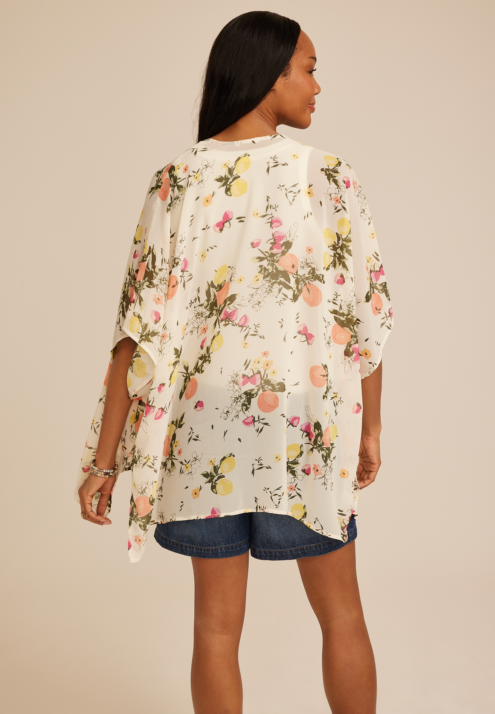 Fruit Print Kimono, C2969, large