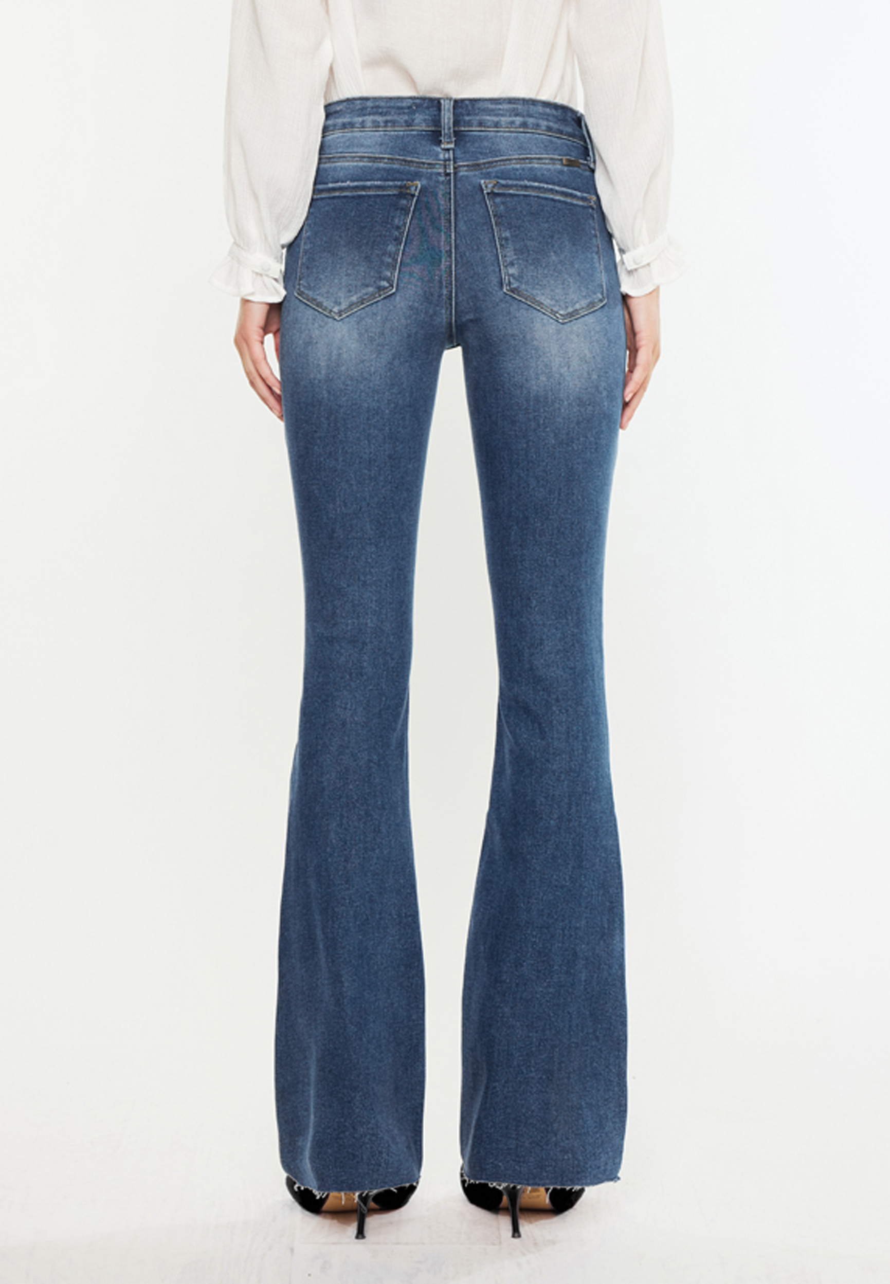 KanCan&trade; High Rise Frayed Hem Bootcut Jeans, C258, large