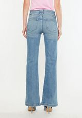 KanCan&trade; High Rise Slant Pocket Flare Jean, MEDIUM SANDBLAST, small