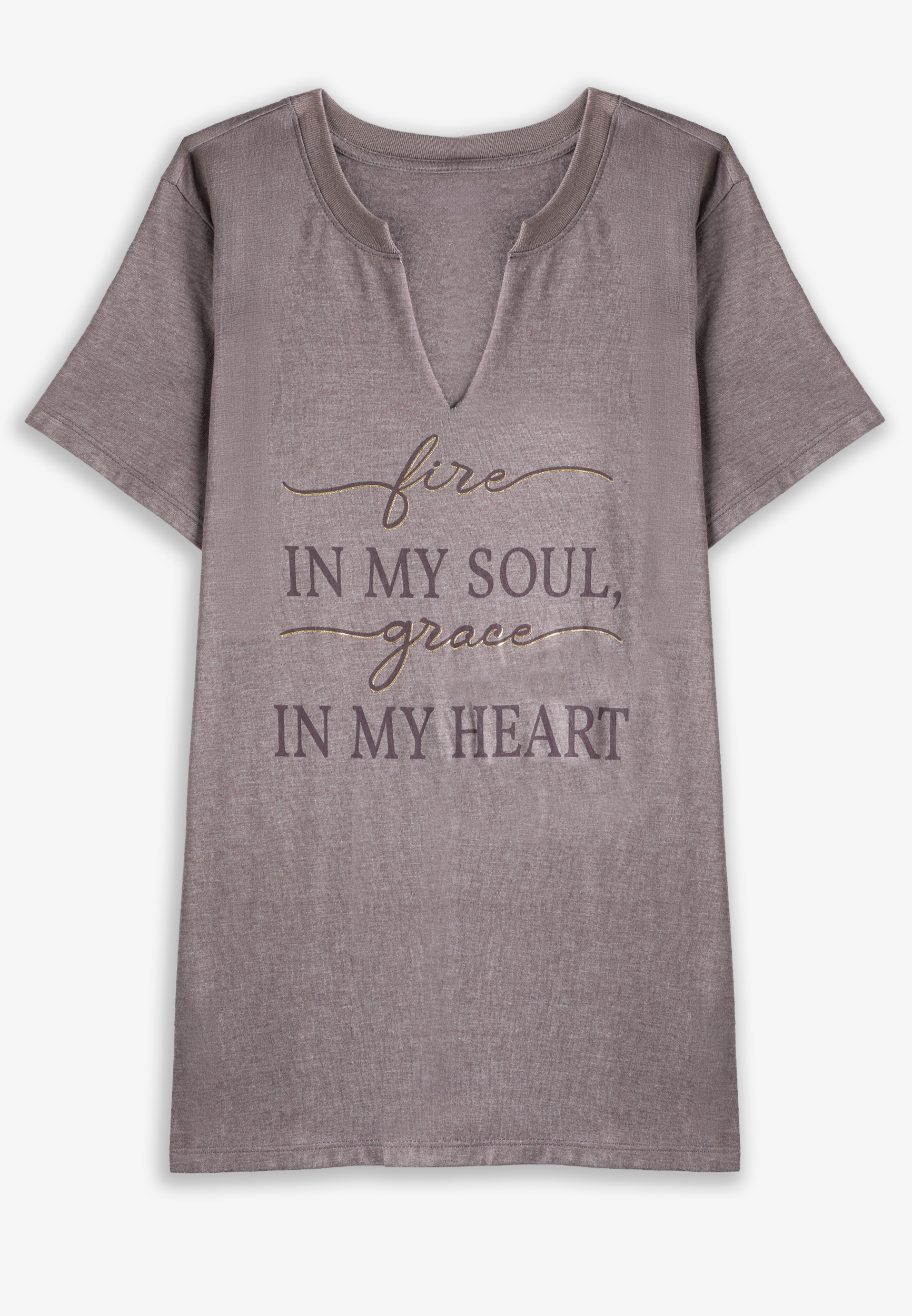 Plus Size Fire In My Soul Classic Fit Graphic Tee