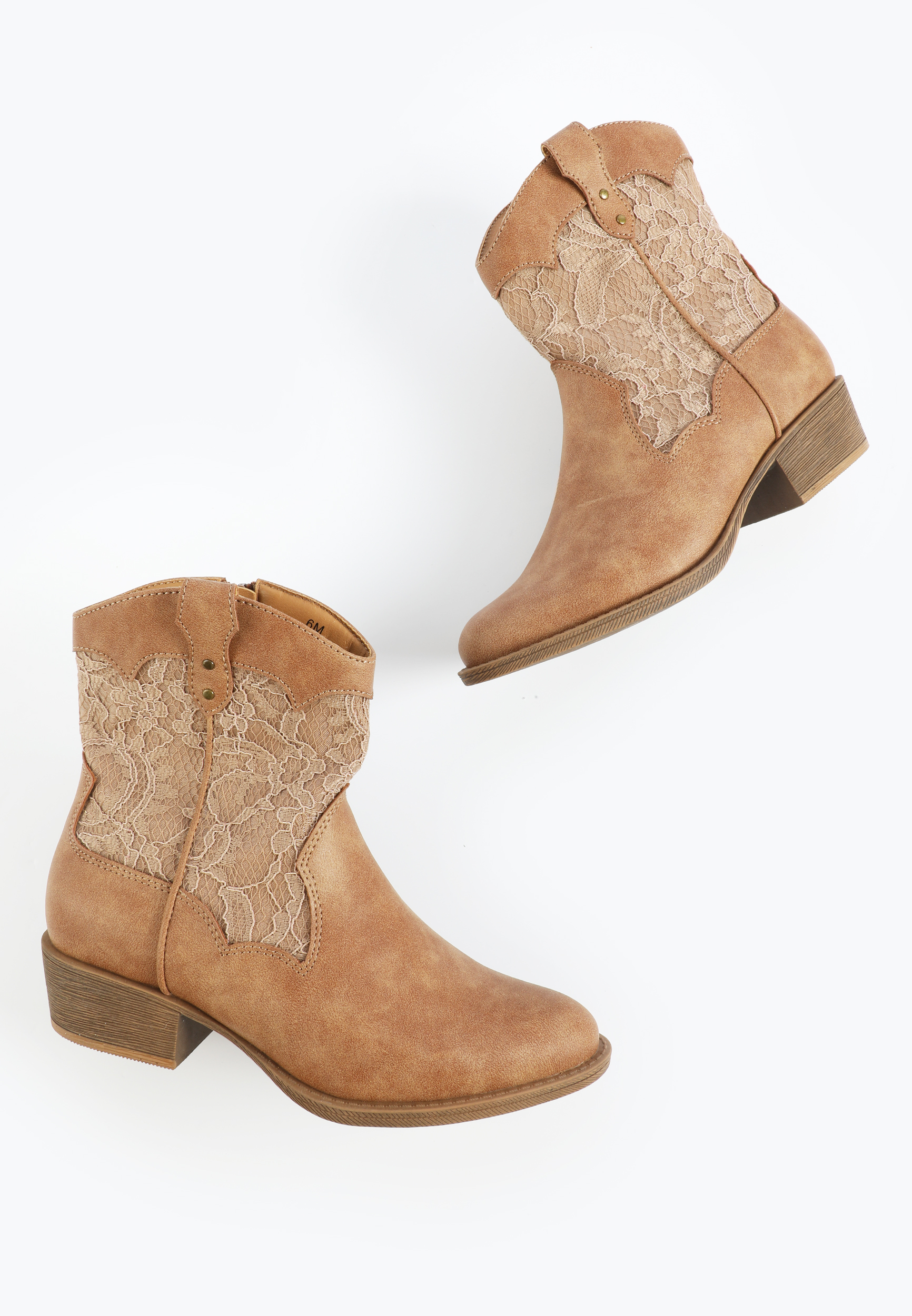 SuperCush Penelope Lace Western Boot, C210, large