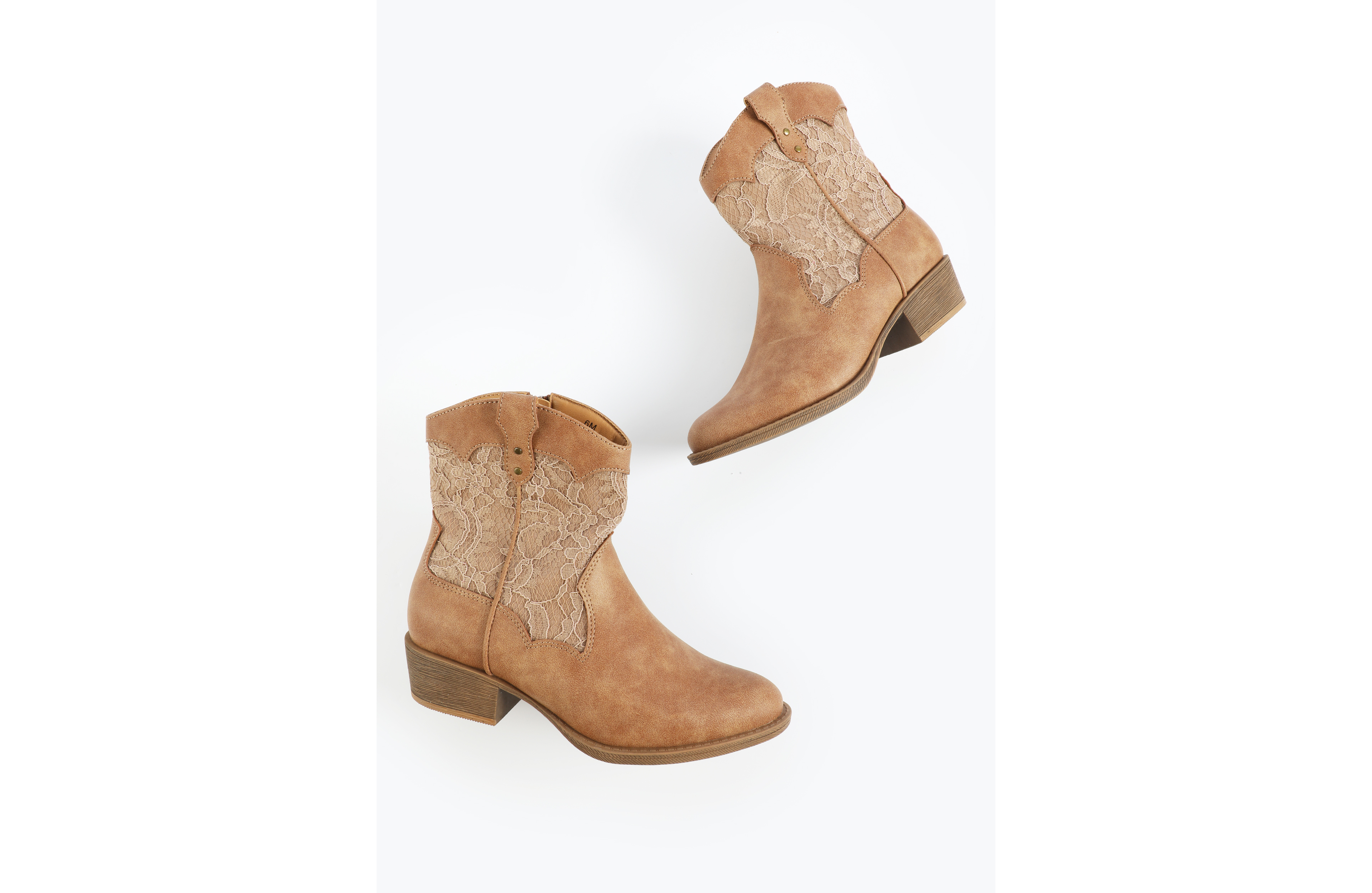 SuperCush Penelope Lace Western Boot