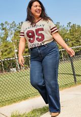 Plus Size m jeans by maurices&trade; Classic Dark High Rise Wide Leg Jean, C258, small