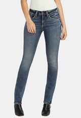Silver Jeans Co.&reg; Dark Suki Curvy Mid Rise Luxe Stretch Straight Jean, C258, small