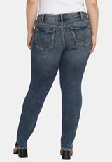 Plus Size Silver Jeans Co.&reg; Dark Suki Curvy Mid Rise Luxe Stretch Straight Jean, C258, small