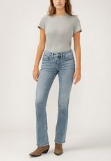 Silver Jeans Co.&reg; Suki Curvy Mid Rise Luxe Stretch Slim Boot Jean, MEDIUM SANDBLAST, small