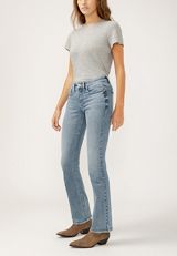 Silver Jeans Co.&reg; Suki Curvy Mid Rise Luxe Stretch Slim Boot Jean, MEDIUM SANDBLAST, small