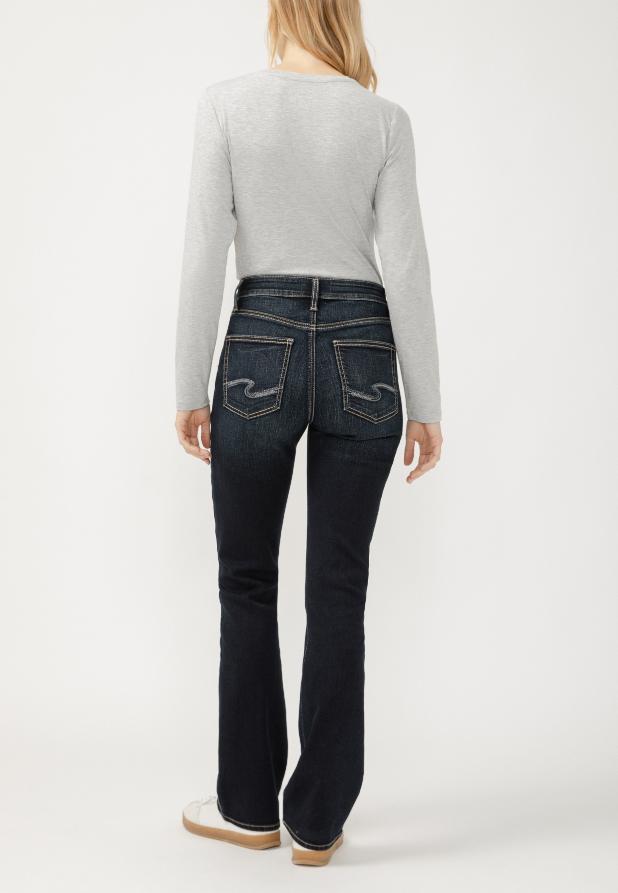 Silver Jeans Co.&reg; Avery Curvy High Rise Slim Boot Jean, C258, large