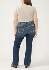 Plus Size Silver Jeans Co.&reg; Elyse Curvy Mid Rise Bootcut Jean, C258, small