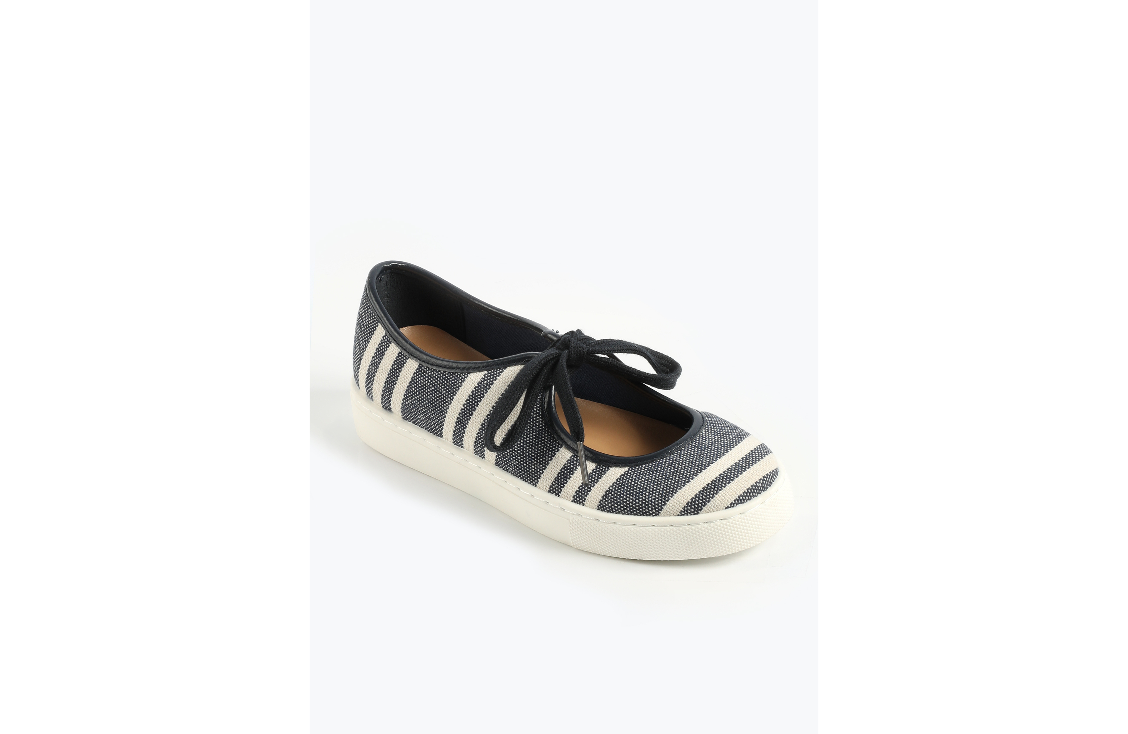 SuperCush Striped Lace Tie Mary Jane Sneaker