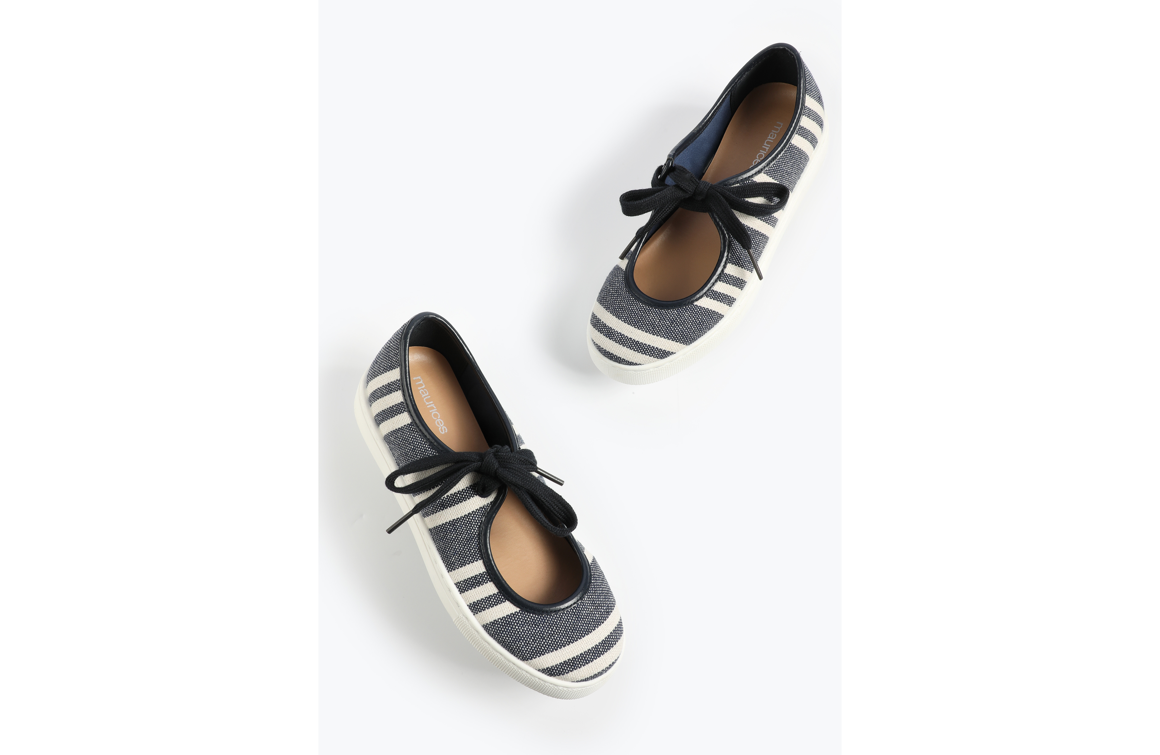 SuperCush Striped Lace Tie Mary Jane Sneaker