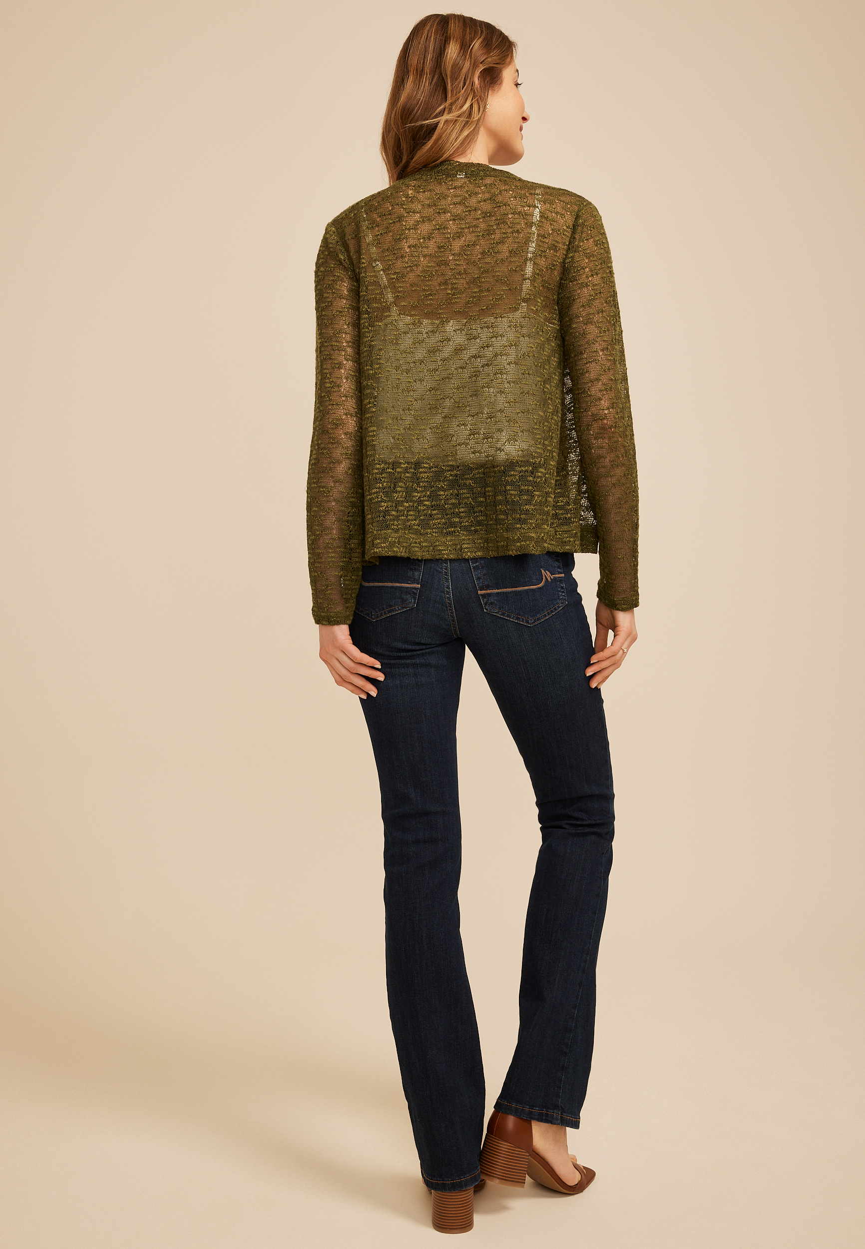 Open Stitch Open Front Cardigan, C9161, large