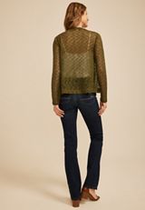 Open Stitch Open Front Cardigan, C9161, small