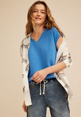 24/7 Berkley Texture V Neck Tee, C5760, small