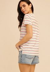 24/7 Dawson Striped Crew Neck Tee, MULTI, small