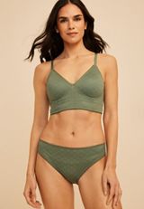 Vintage Lace Eyelet Jacquard Bikini Panty, C7379, small
