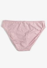 Vintage Lace Eyelet Jacquard Bikini Panty, C7589, small