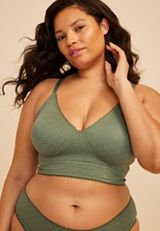 Vintage Lace Eyelet Jacquard Bralette, C7379, small