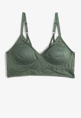 Vintage Lace Eyelet Jacquard Bralette, C7379, small