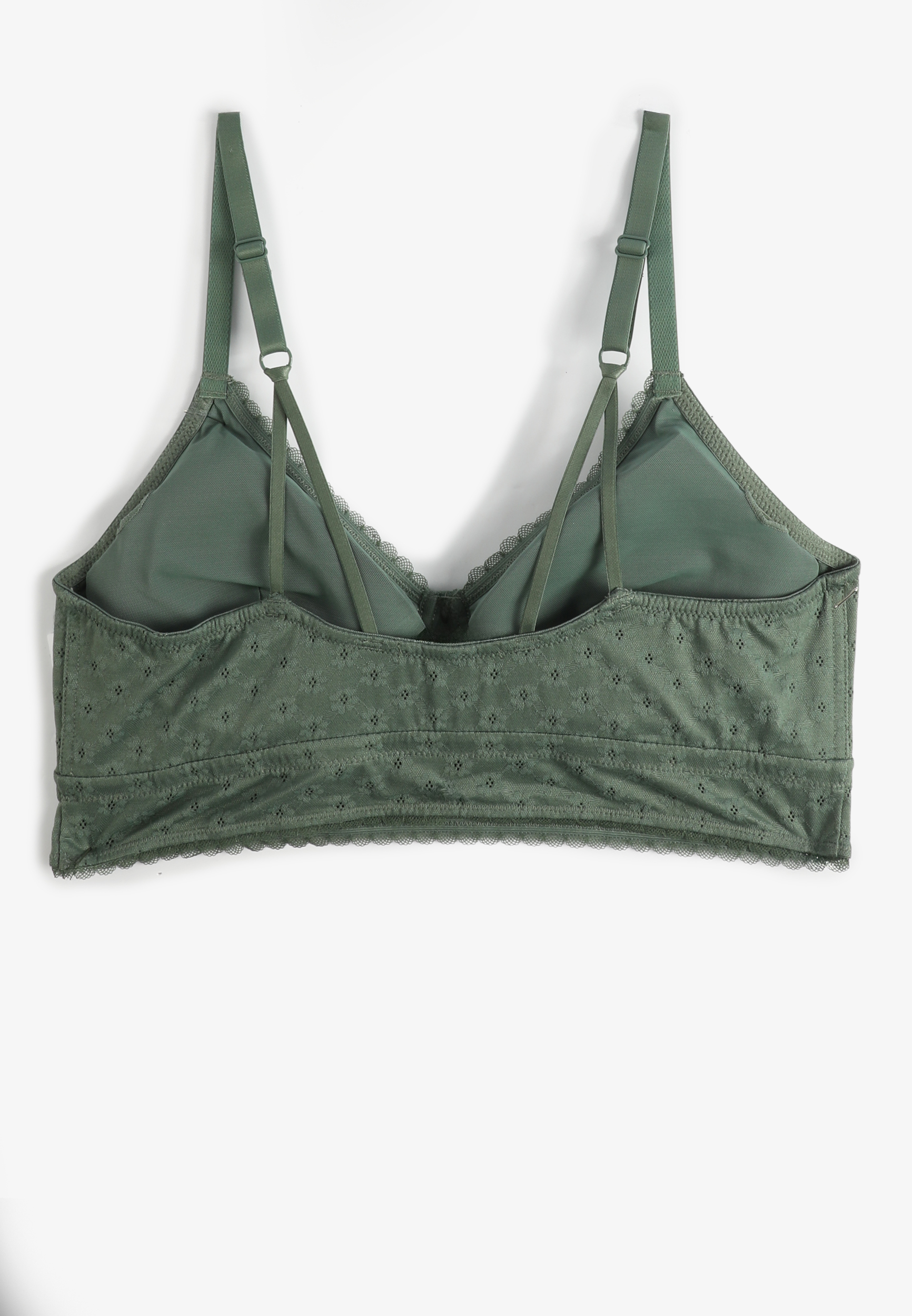 Vintage Lace Eyelet Jacquard Bralette, C7379, large