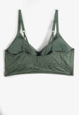 Vintage Lace Eyelet Jacquard Bralette, C7379, small