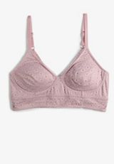 Vintage Lace Eyelet Jacquard Bralette, C7589, small