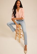 Atwood 3/4 Sleeve Popover Blouse, C5623, small