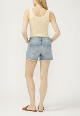 Silver Jeans Co.&reg; Suki Curvy Mid Rise Frayed Hem 4in Short, C2806, small