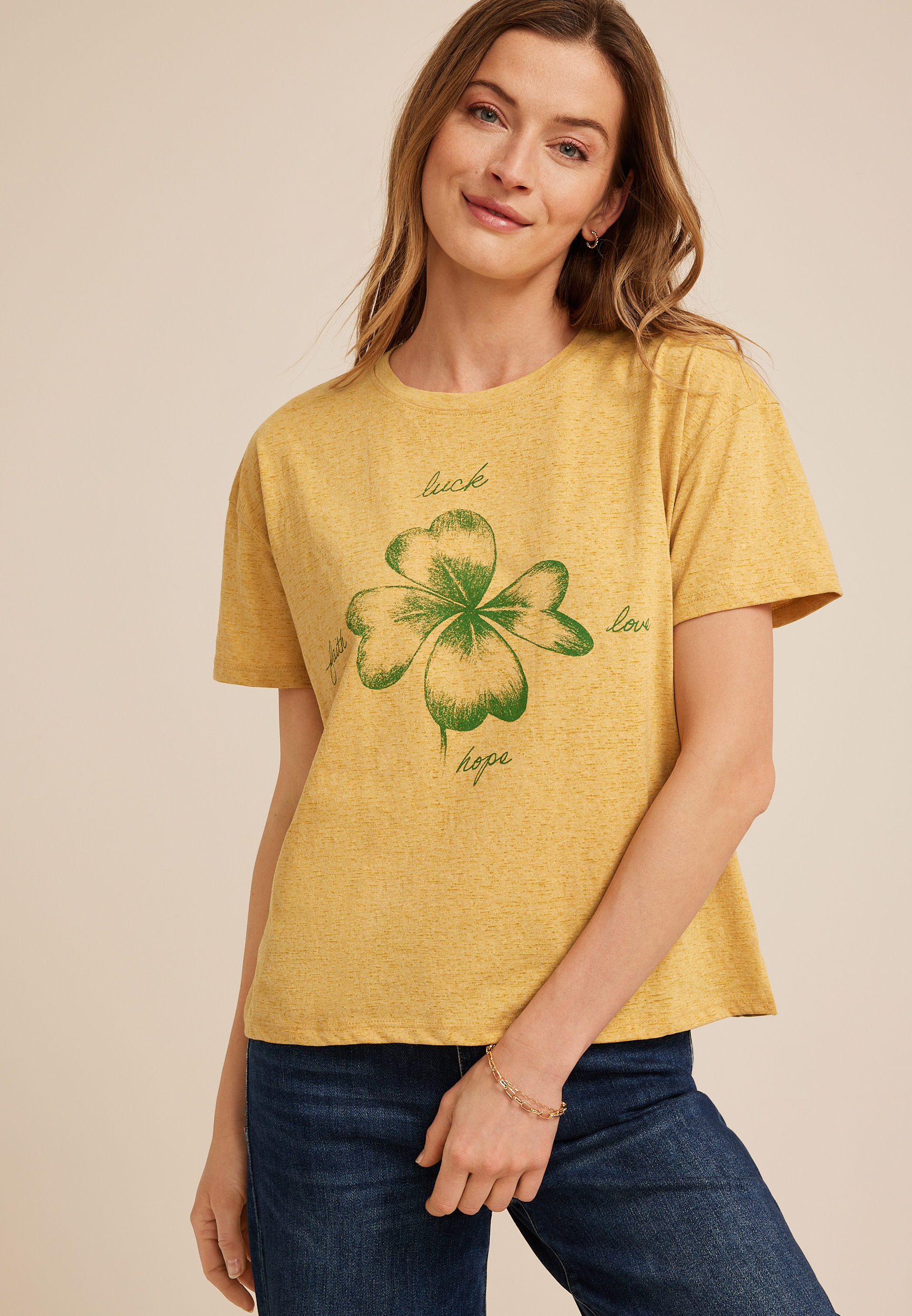 Shamrock Relaxed Fit Graphic Tee