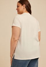 Plus Size Hibiscus Classic Fit Graphic Tee, C4673, small