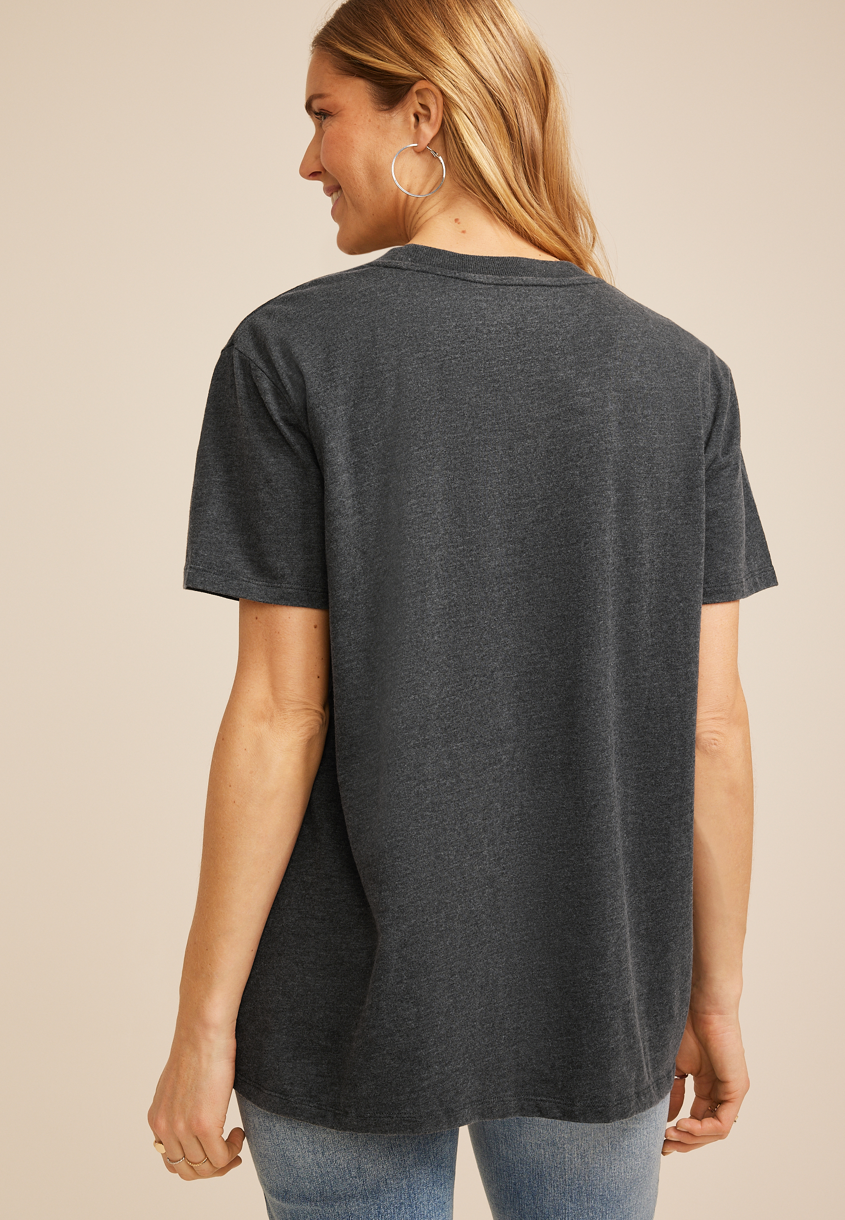 Desert Scene Oversized Fit Graphic Tee, C106, large