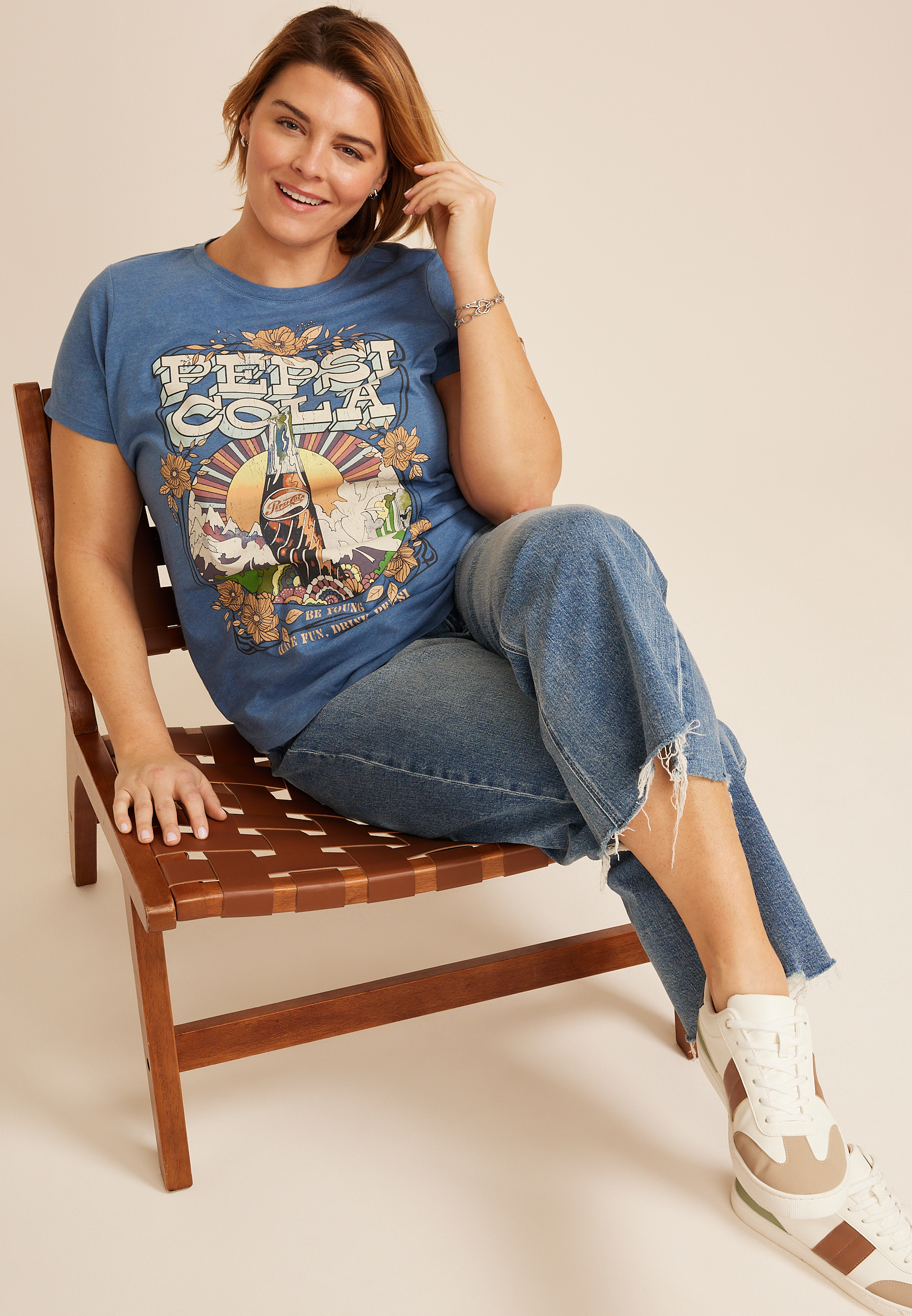 Plus Size Pepsi Classic Fit Graphic Tee, C1149, large
