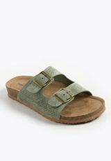 SuperCush Chloe Perforated Two Band Footbed Sandal, C7225, small