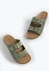 SuperCush Chloe Perforated Two Band Footbed Sandal, C7225, small