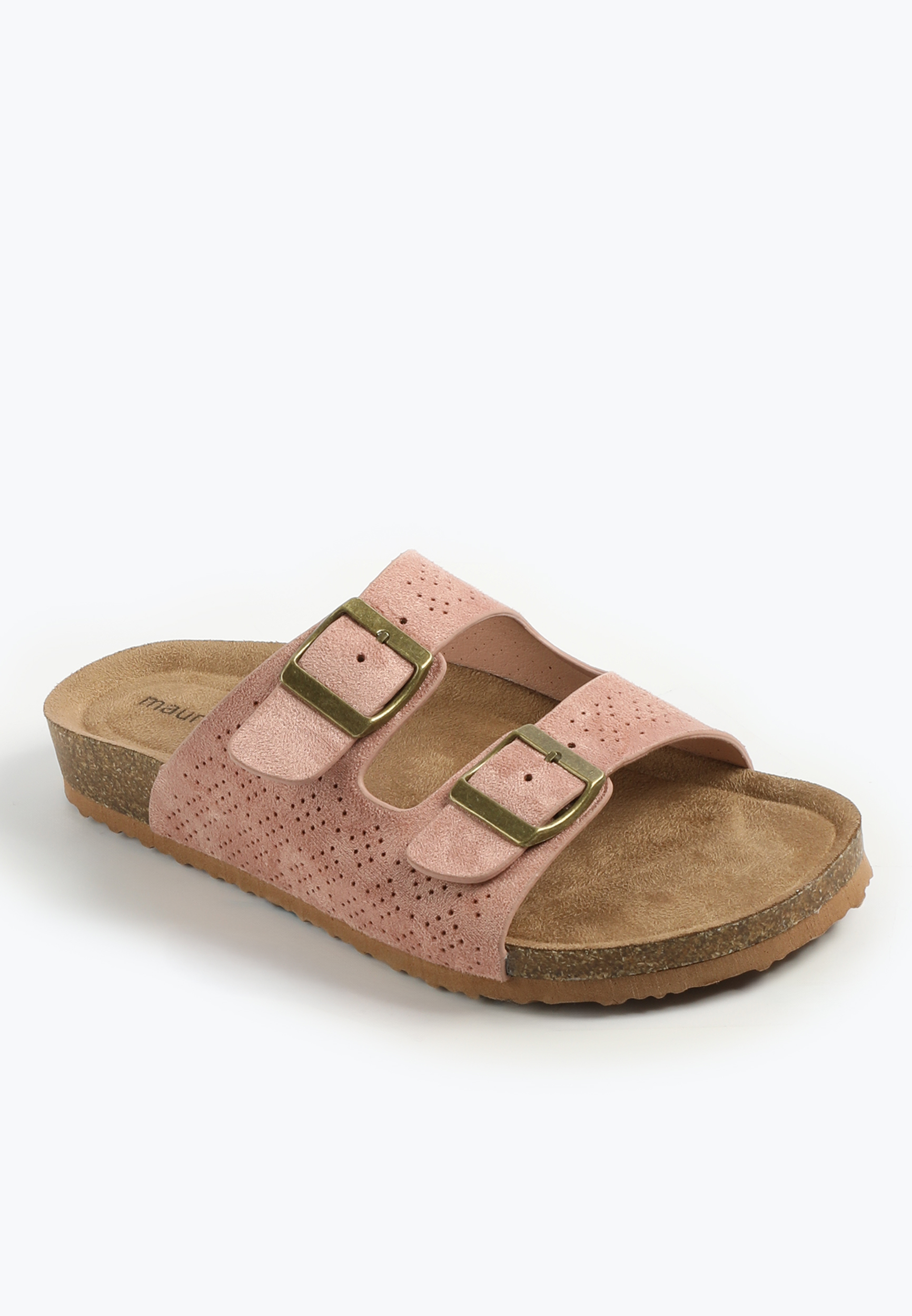 SuperCush Chloe Perforated Two Band Footbed Sandal