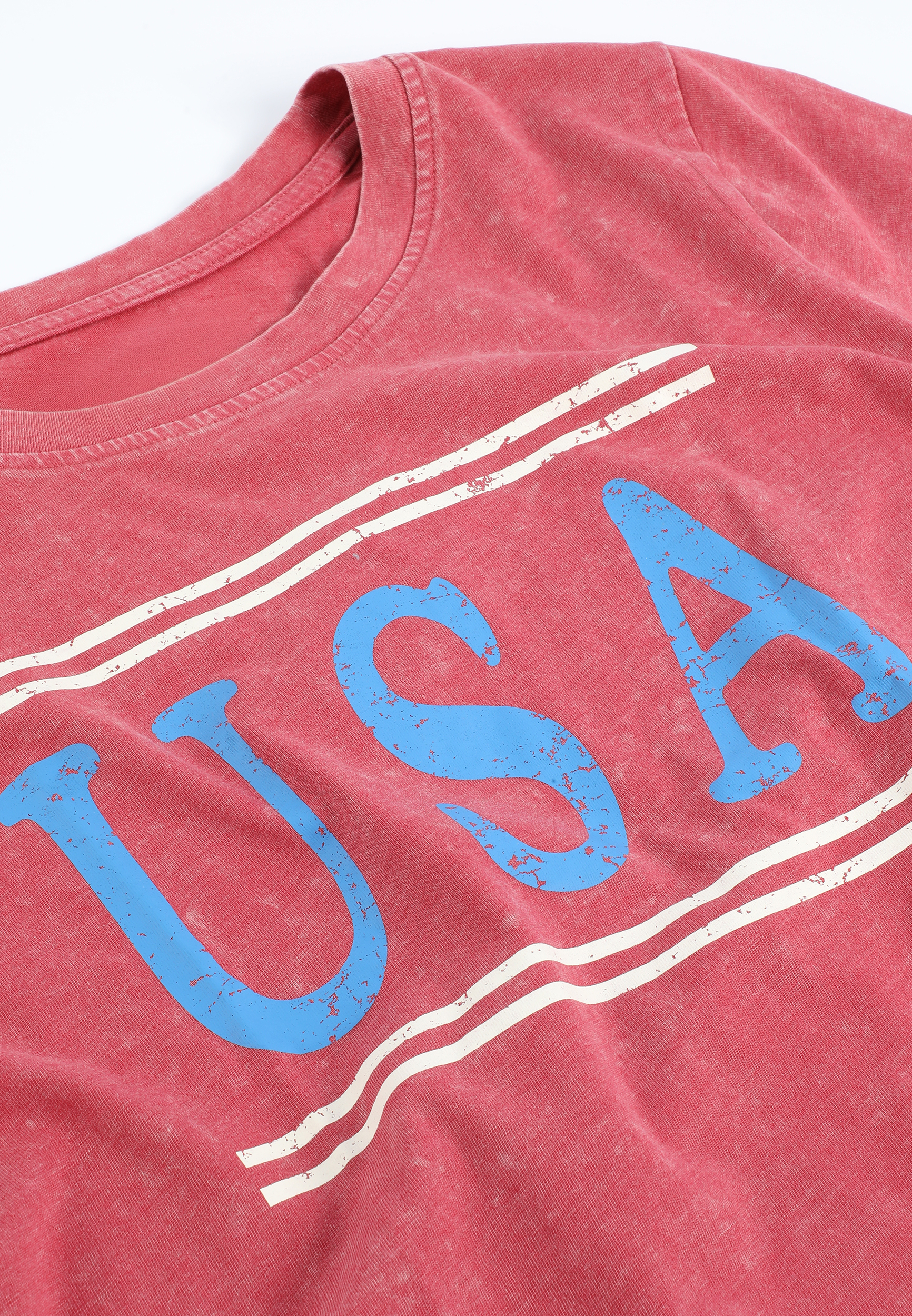 Americana Varsity USA Classic Fit Graphic Tee, C9450, large