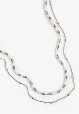 Faux Pearl and Bead Necklace Set, C431, small