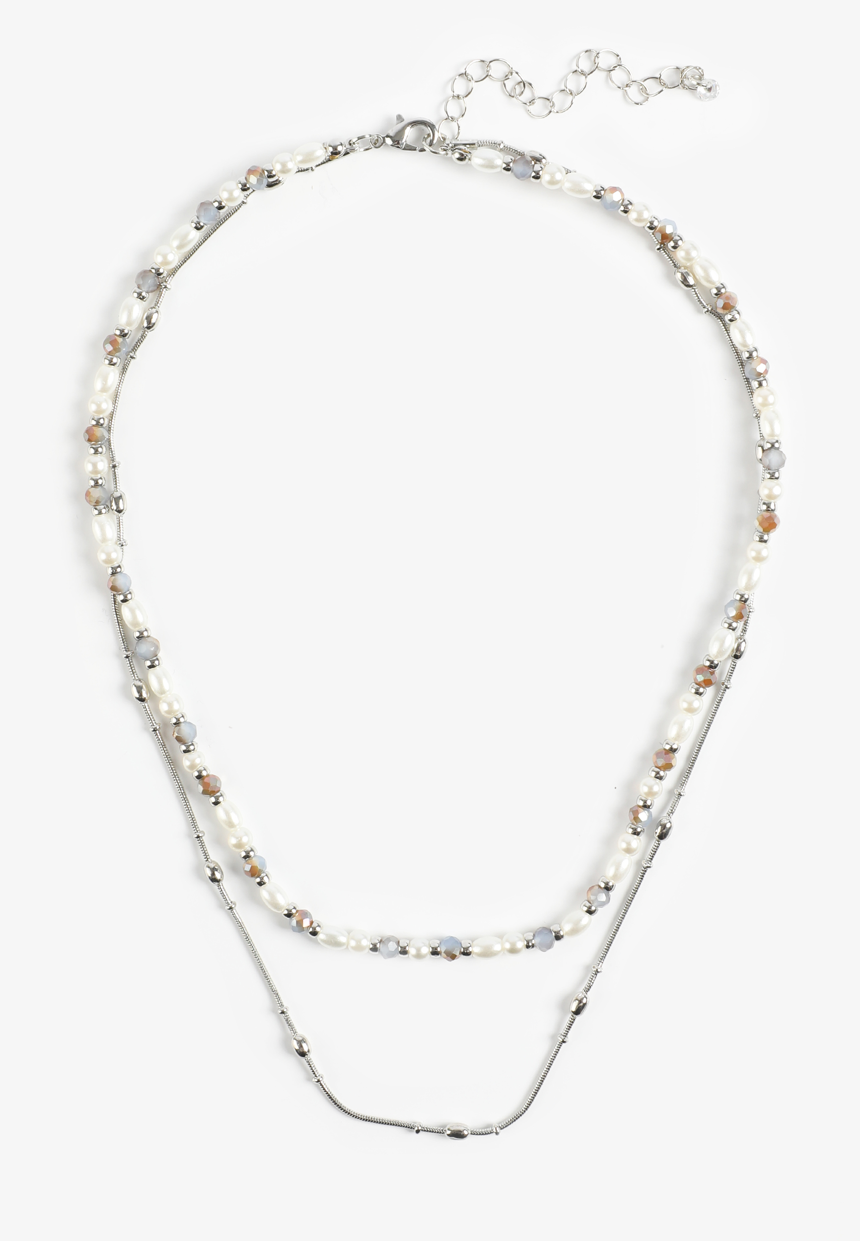 Faux Pearl and Bead Necklace Set, C431, large