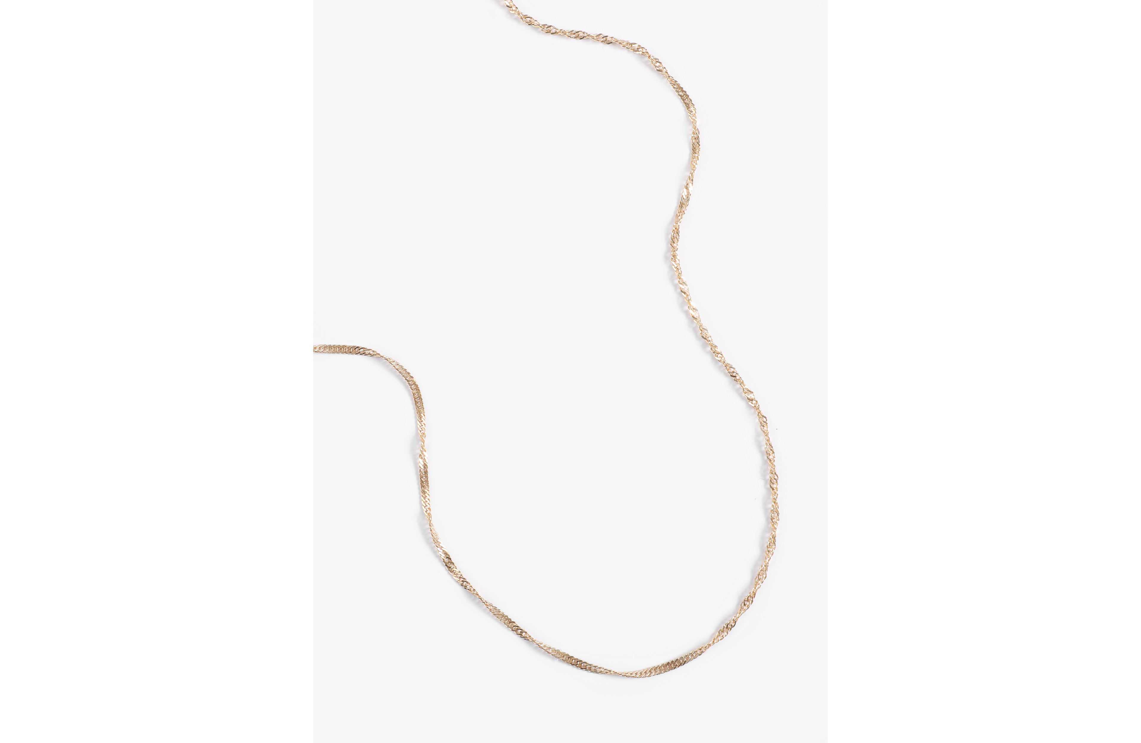 Everyday Layers Gold Twisted Chain Necklace