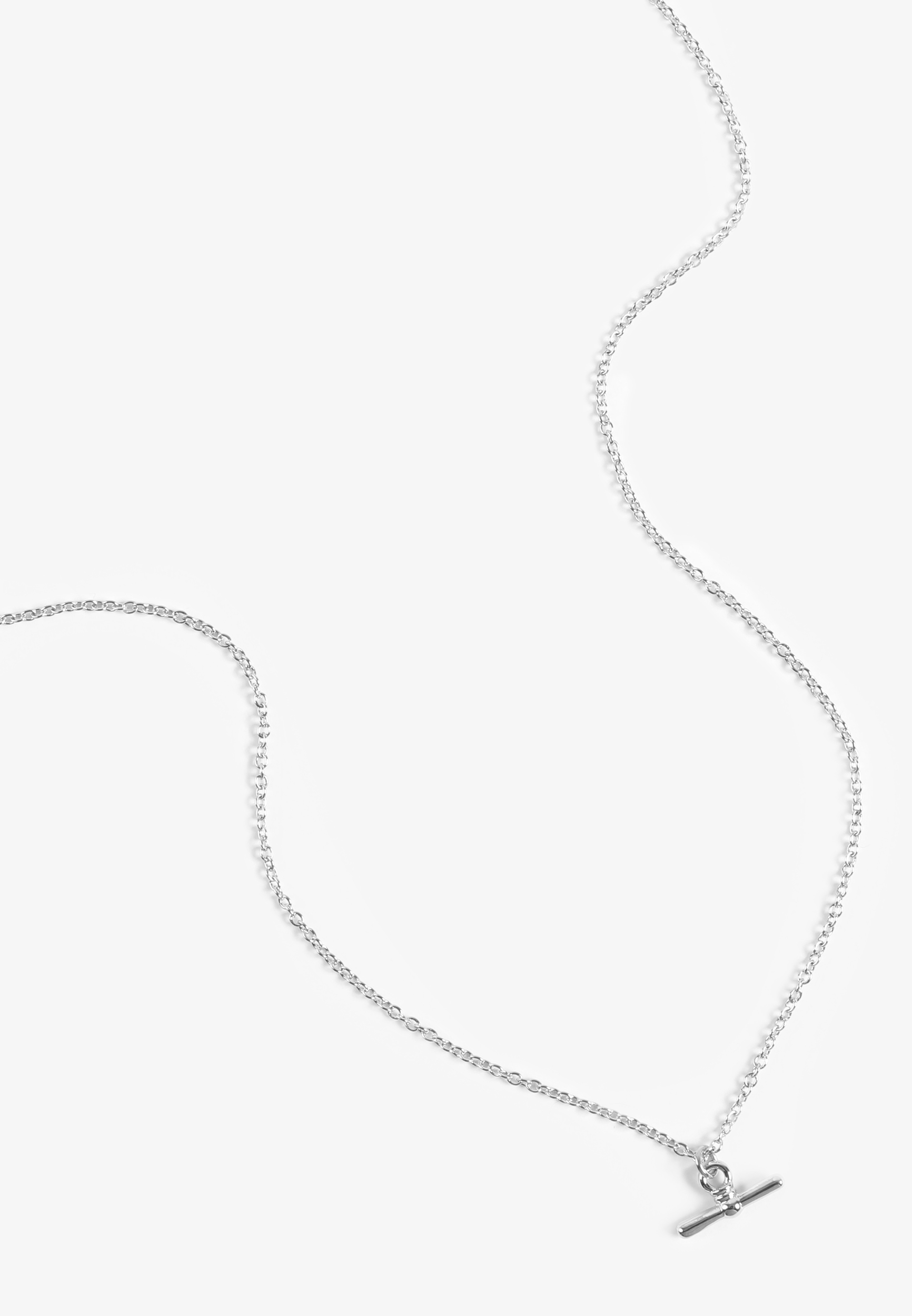 Everyday Layers Silver Bar Pendant Necklace