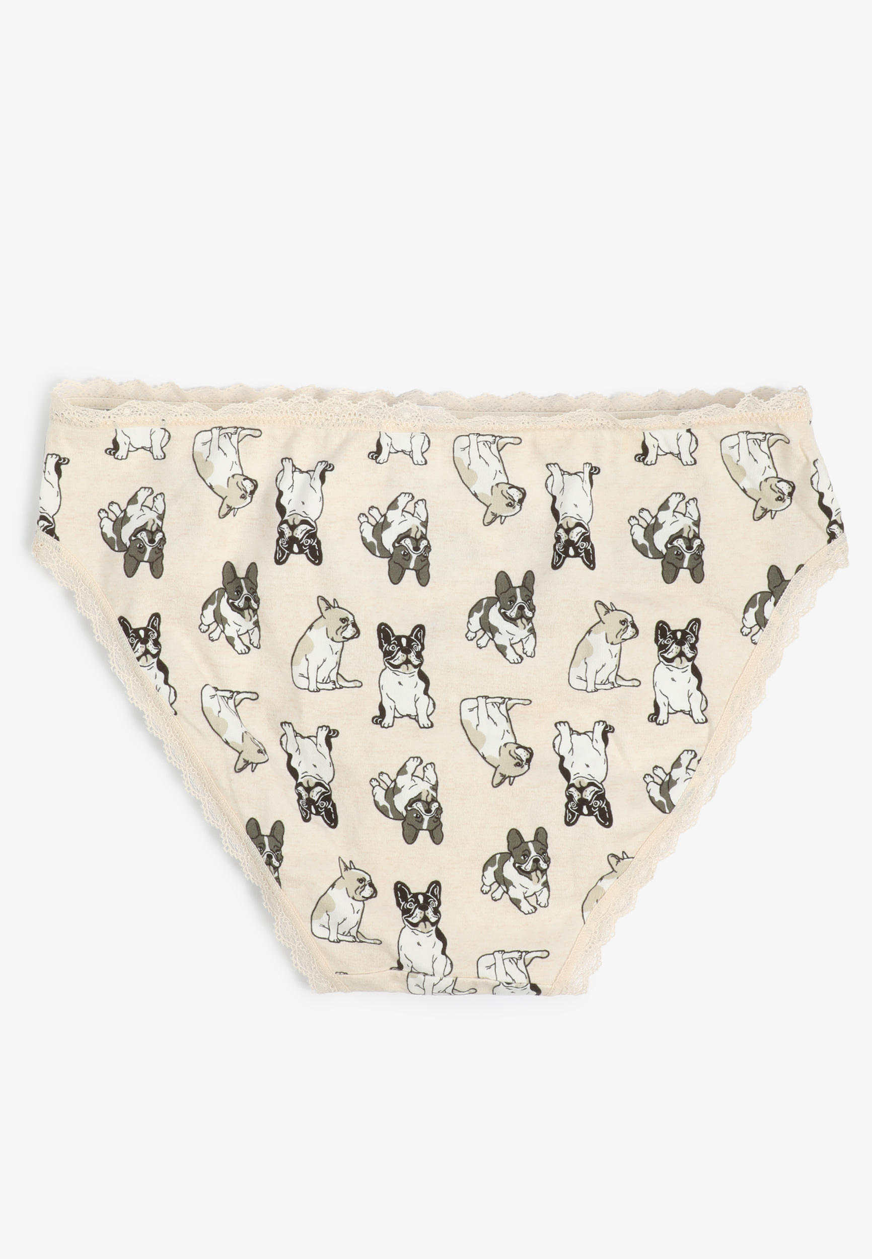 Simply Comfy Cotton French Bulldog Bikini Panty, C3363, large