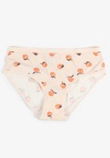 True Stretch Jersey Peach Print Hipster Panty, C2789, small