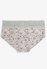 Simply Comfy Cotton Snoopy Americana Boybrief Panty, GRAY SKY, small