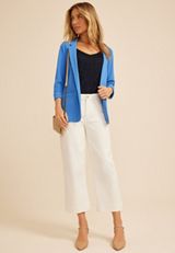 Versa 3/4 Sleeve Blazer, C5760, small