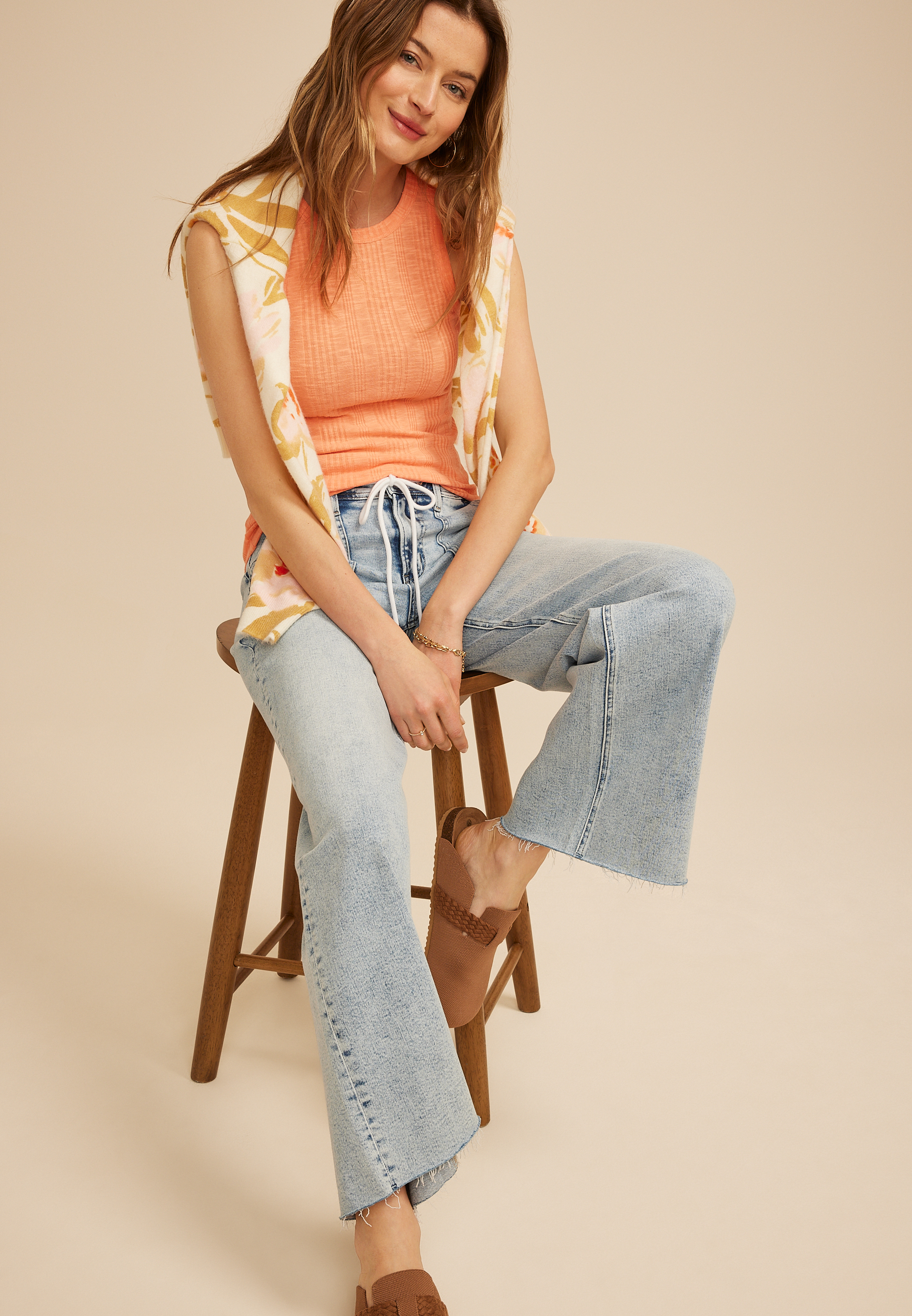 24/7 Variegated Ribbed Highline Tank Top