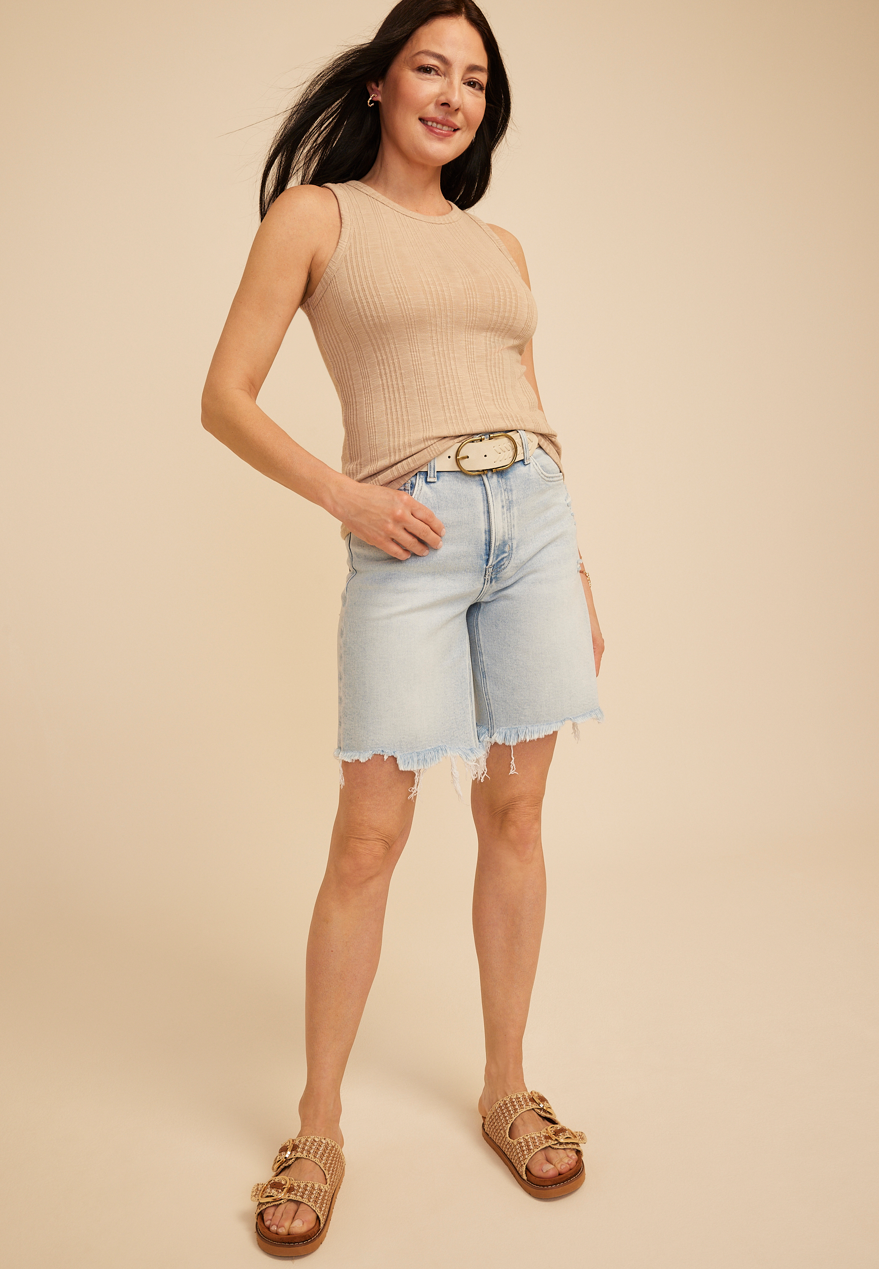 24/7 Variegated Ribbed Highline Tank Top - thumbnail 3