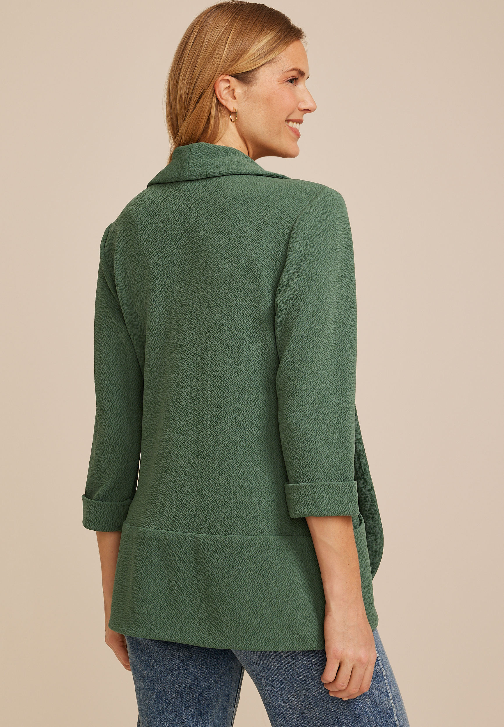 Versa 3/4 Sleeve Pocket Blazer