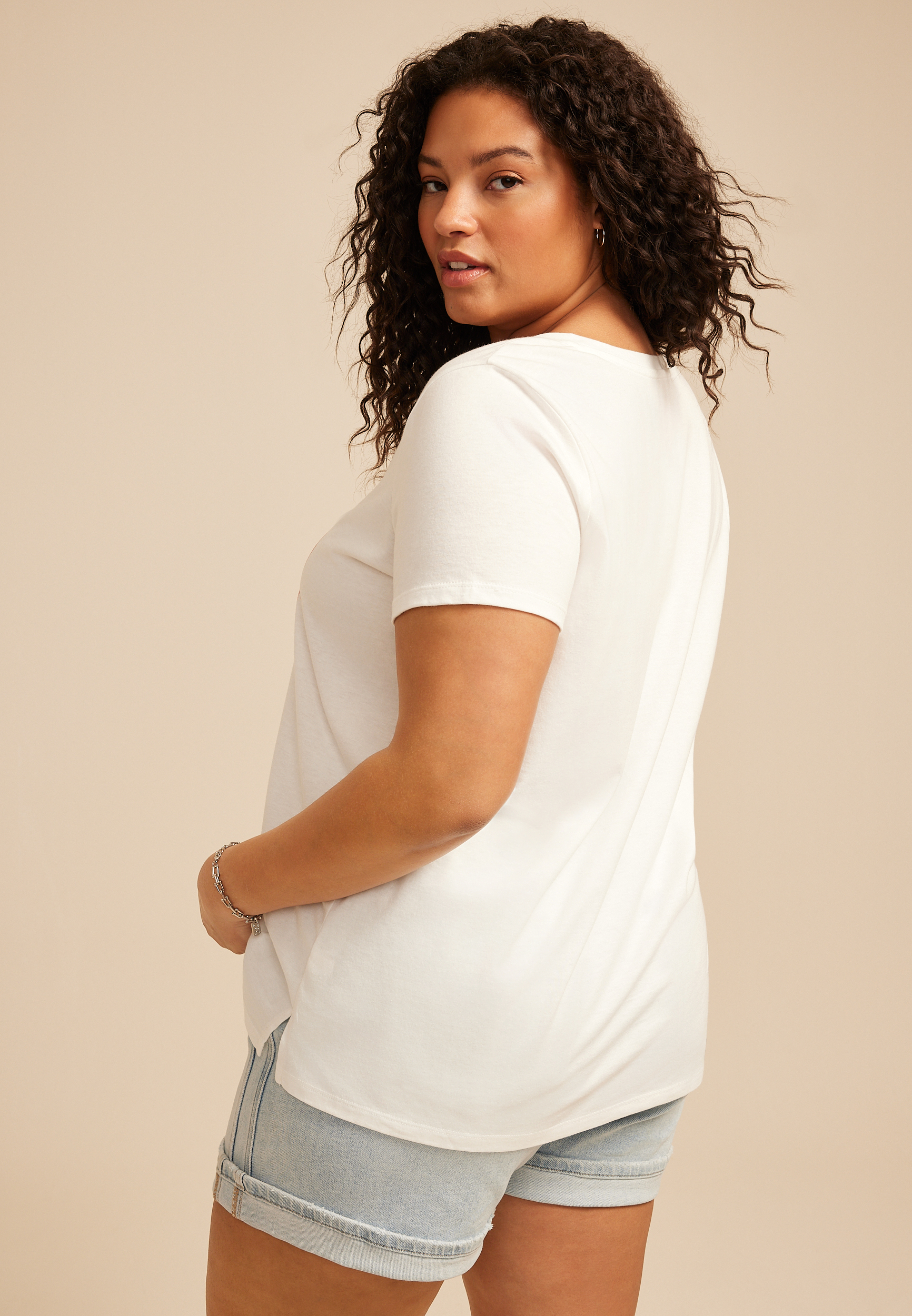 Plus Size Homegrown Americana Classic Fit Graphic Tee, C9298, large